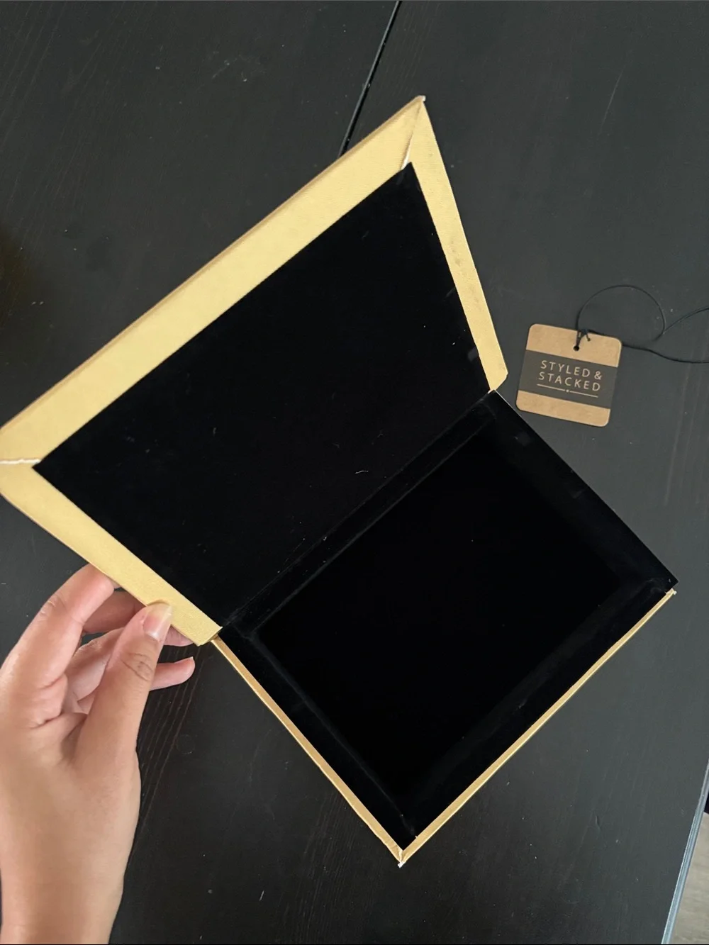 The Sleeping Beauty Decorative Coffee Table Book Box — Cream & Black